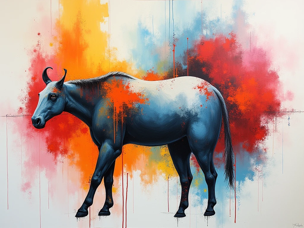 Abstract paintings collection