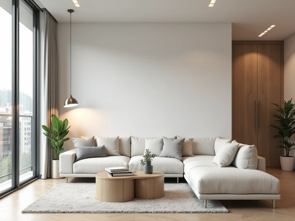 Modern minimalist room decoration