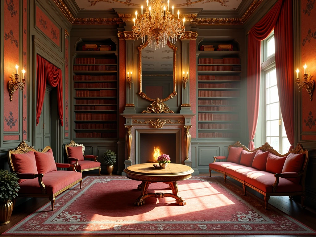 Classic opulent interior design