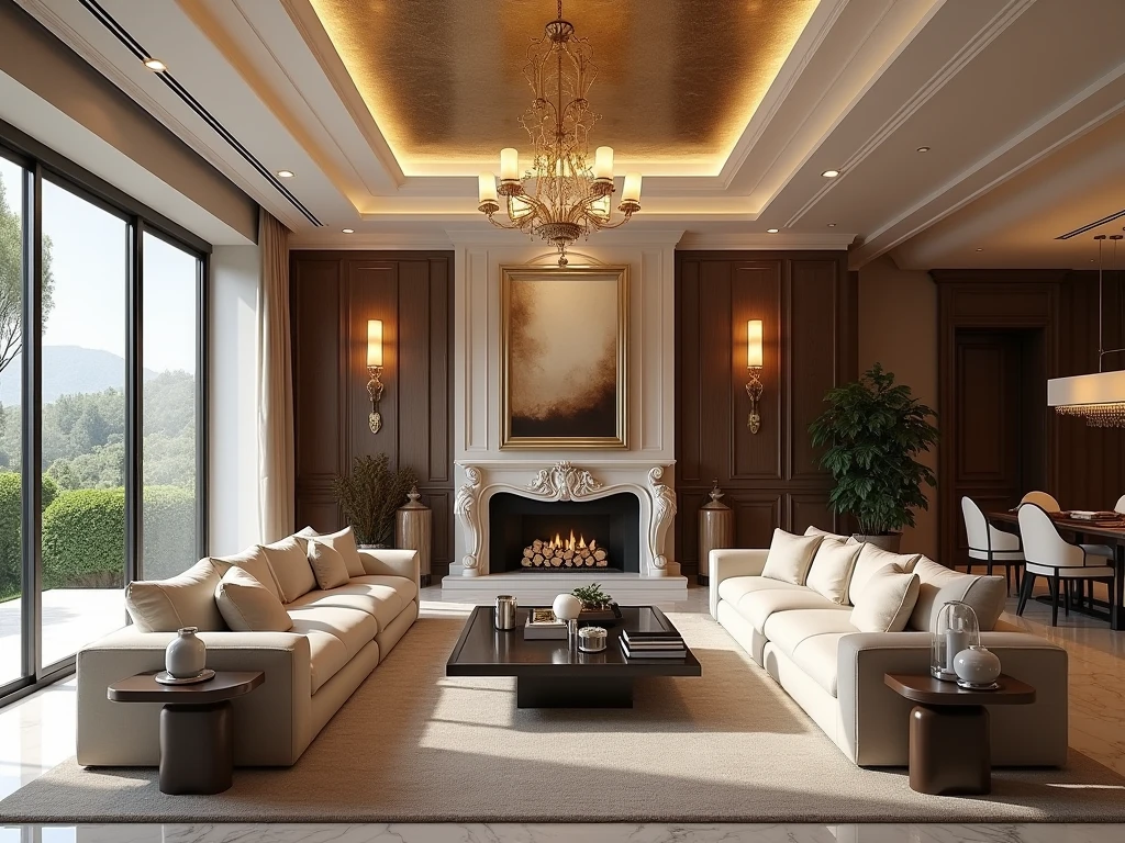 Luxury living room design service